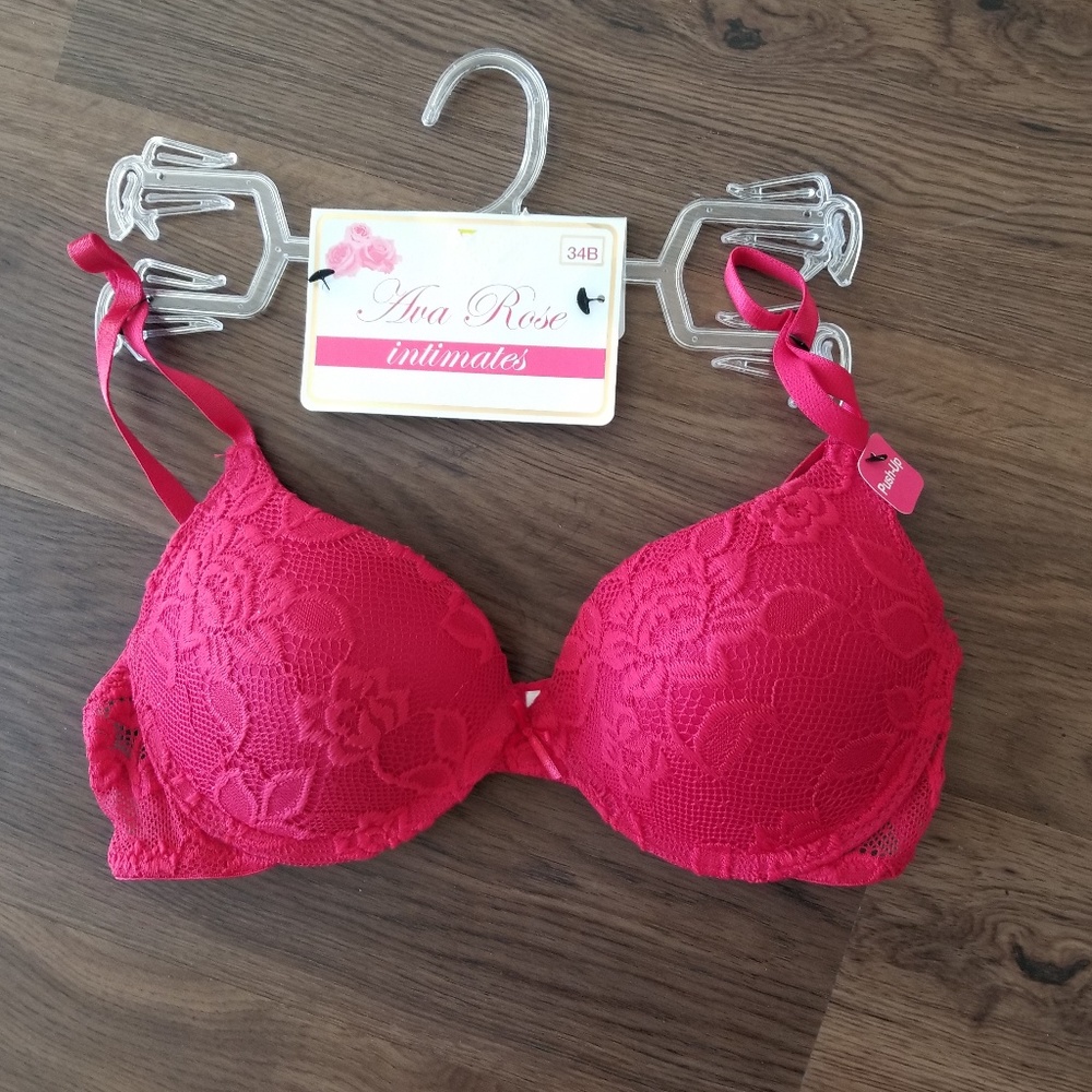 PUSH UP RED BRA